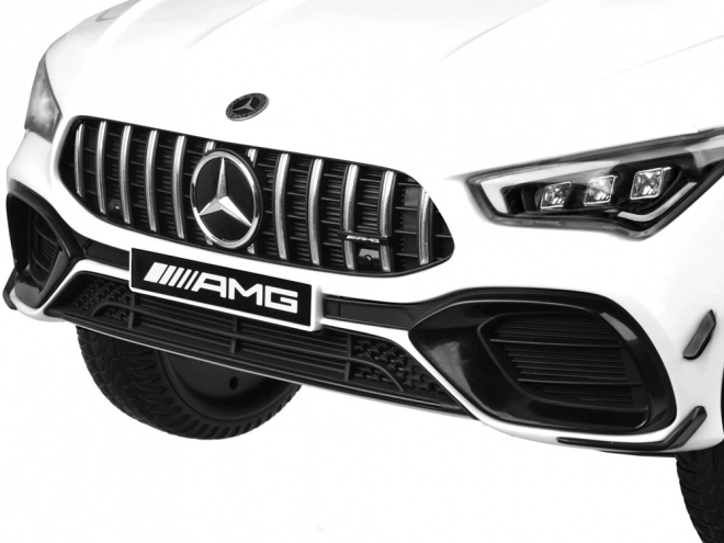 Detské elektrické auto Mercedes AMG CLA 45s s hojdačkovým efektom – Biela