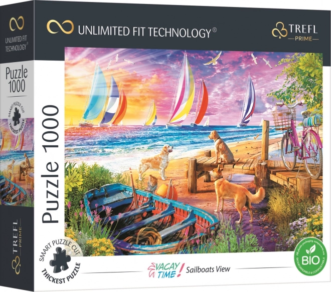 Trefl puzzle Výhľad na plachetnice 1000 dielikov