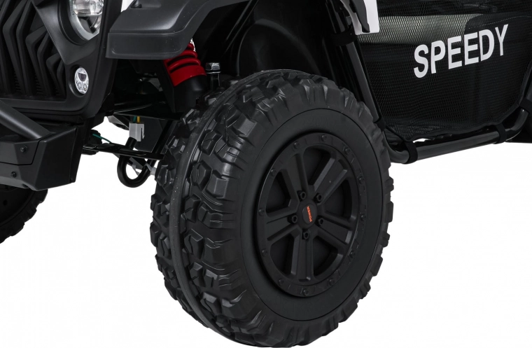 Veľké EVA kolesá a pruženie pre hladkú jazdu