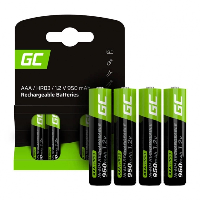 Nabíjacie Batérie Green Cell 4x AAA HR03 950mAh