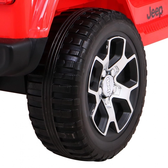 Detské elektrické autíčko Jeep Wrangler Rubicon Červené