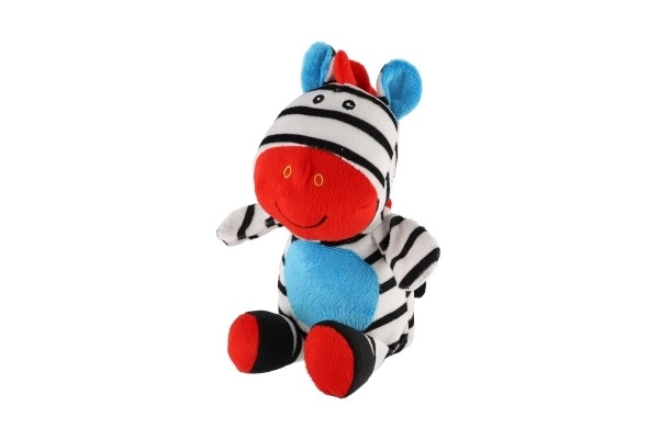 Plyšová chrastítko Zebra 24 cm