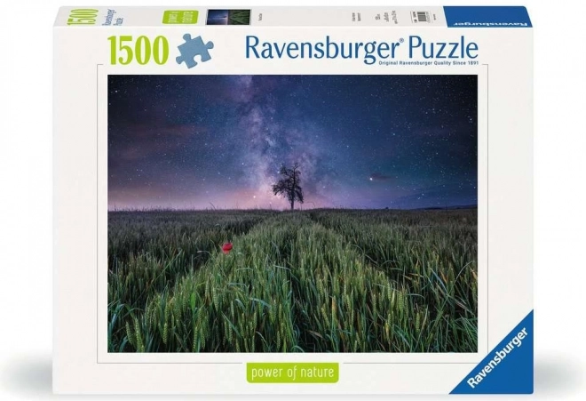 Puzzle Hviezdna noc nad pšeničným poľom 1500 dielov