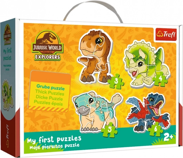Puzzle pre najmenších – rozkošní dinosaury JURASSIC WORLD Trefl