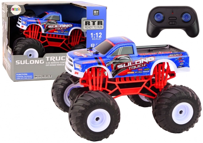 Auto na diaľkové ovládanie 2.4G RC monster truck modrý