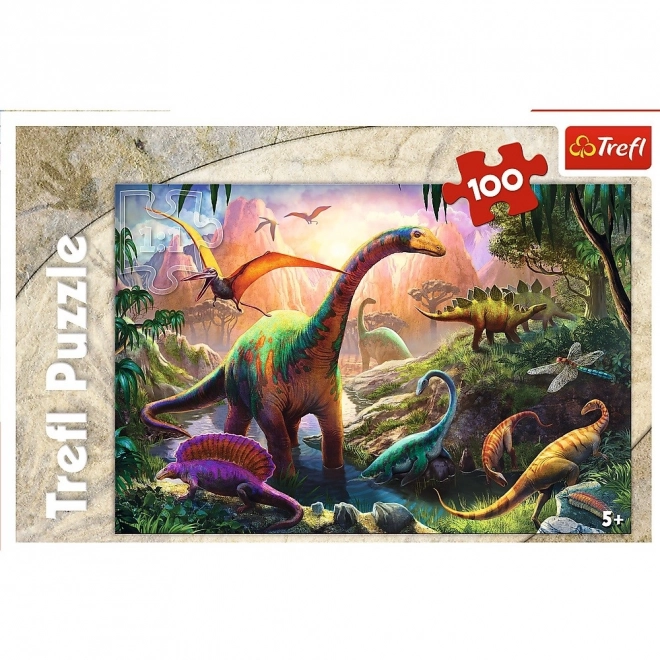 Trefl: Puzzle 100 dielikov - Svet dinosaurov