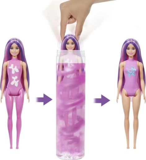 Barbie Color Reveal bábika – balónikové zvieratká (asort)