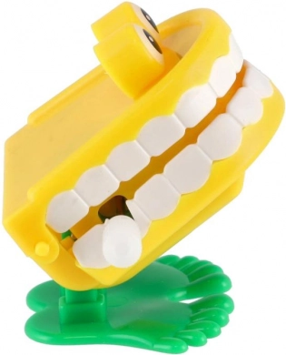 Skákacie naťahovacie zuby 5 cm, rôzne farby