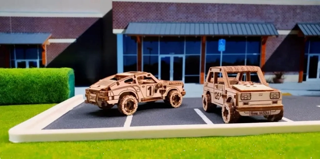 Drevené 3D puzzle Superfast rally auto