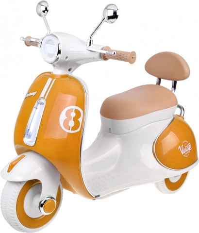 Klasický detský elektrický skúter oranžový – Zelená