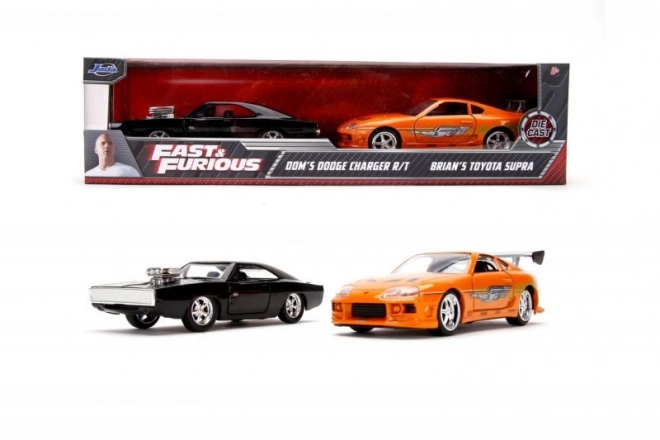 Rýchlo a zbesilo Twin Pack Toyota Supra a Dodge Charger 1:32