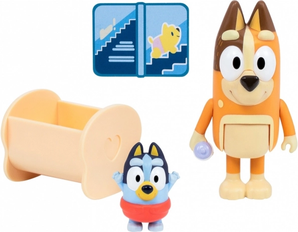 Súprava figúrok Bluey 2ks Baby Bluey a Chilli