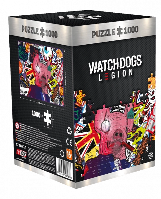 Puzzle Good Loot Watch Dogs: Legion - Prasačia maska 1000 dielikov