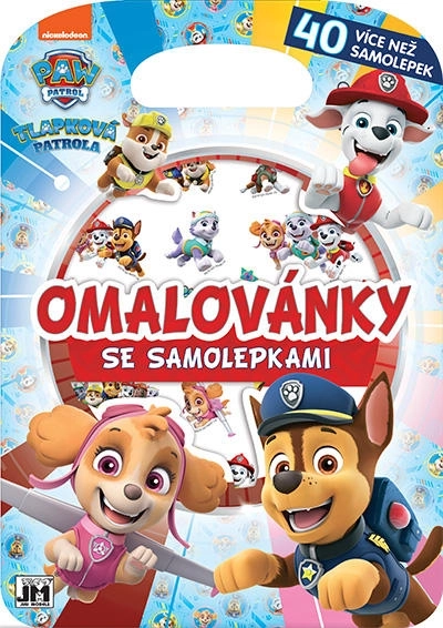 Omaľovanka so samolepkami Paw Patrol