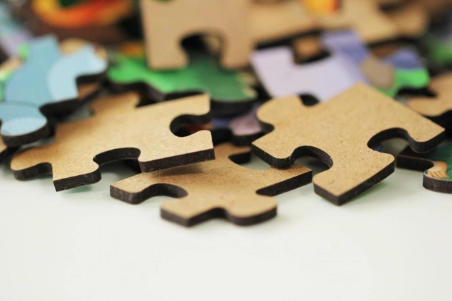 Drevené puzzle roztomilé tučniaky 25 dielikov