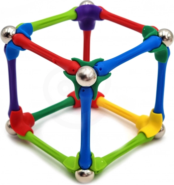 Magnetické stavebné bloky Woopie Kreatívne puzzle 180 ks