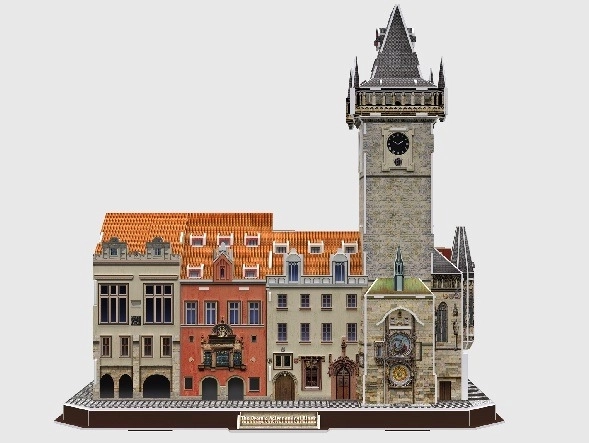 Staromestský orloj s radnicou 3D puzzle