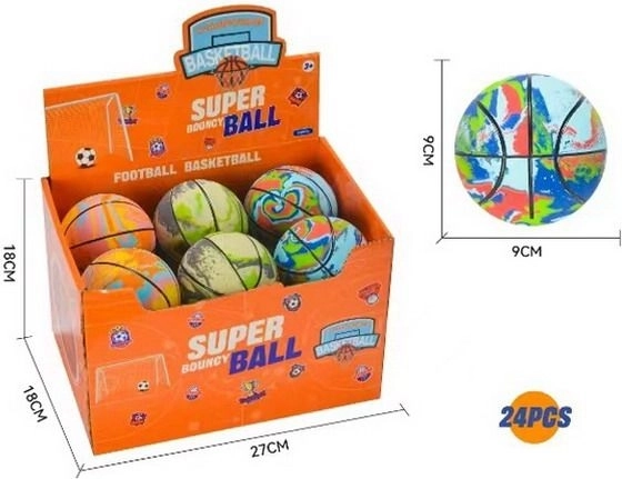Basketbalová lopta Dúhová 9 cm