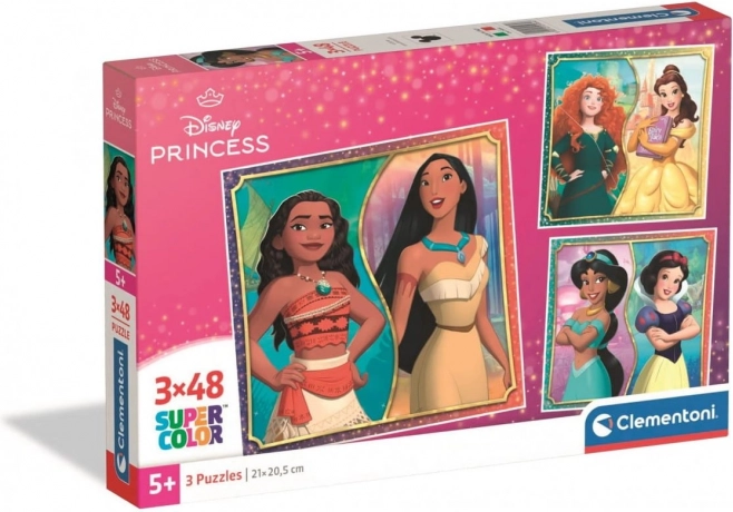 Puzzle Disney Princezné 3x48 dielikov