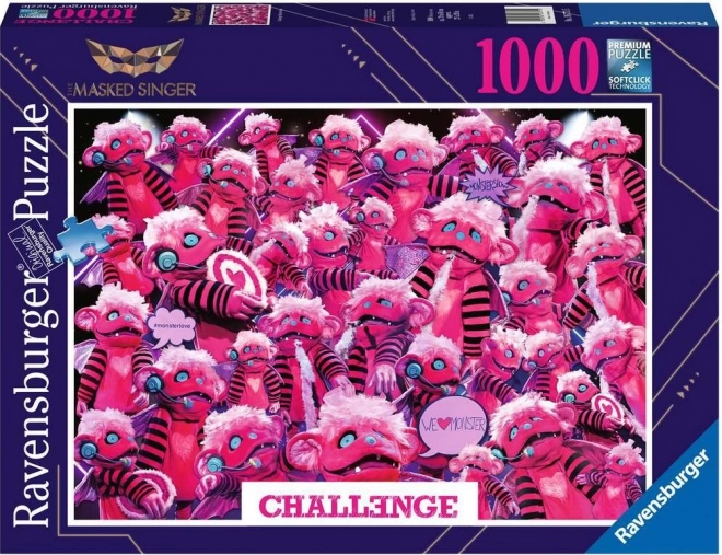 Ravensburger Puzzle Výzva: Masked Singer Monštrum 1000 Dielikov