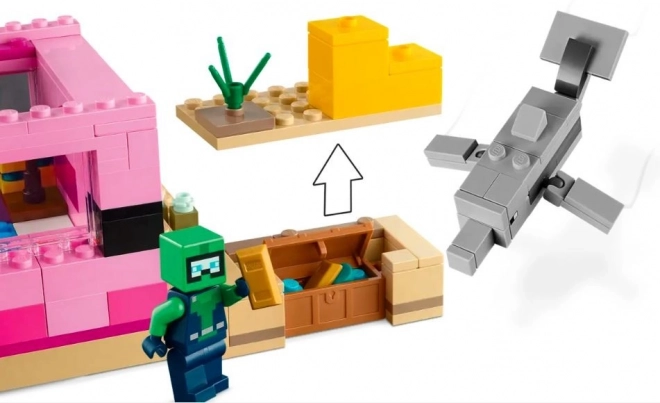 Lego Minecraft Domeček axolotlů