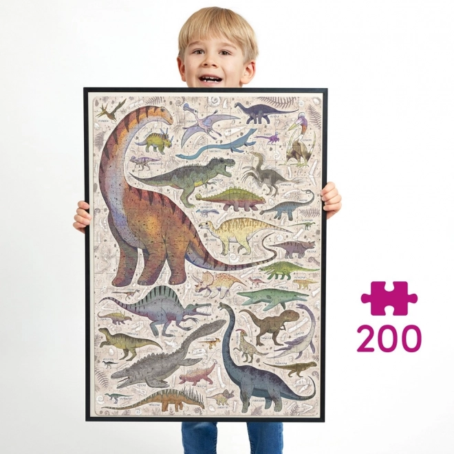 Puzzlove CzuCzu Dinosaury Rodinné Puzzle 200 dielikov