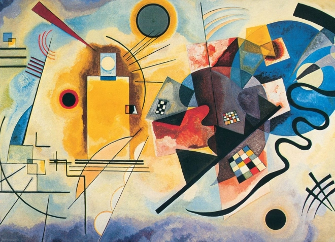 Puzzle žltá, červená, modrá 1000 dielikov