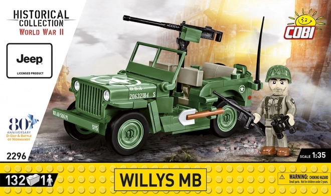 Jeep Willys MB Stavebnica 132 Dielov