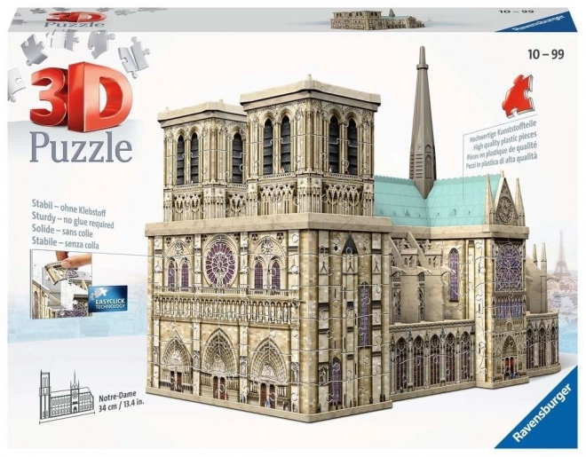 Ravensburger 3D puzzle Katedrála Notre-Dame, Paríž 349 dielikov