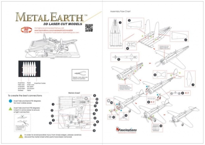 Metal Earth 3D puzzle Stíhací letúň Mitsubishi Zero