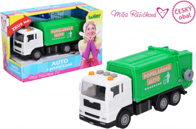 Smetiarske auto s efektmi a piesňami Míši Růžičkovej, 17 cm