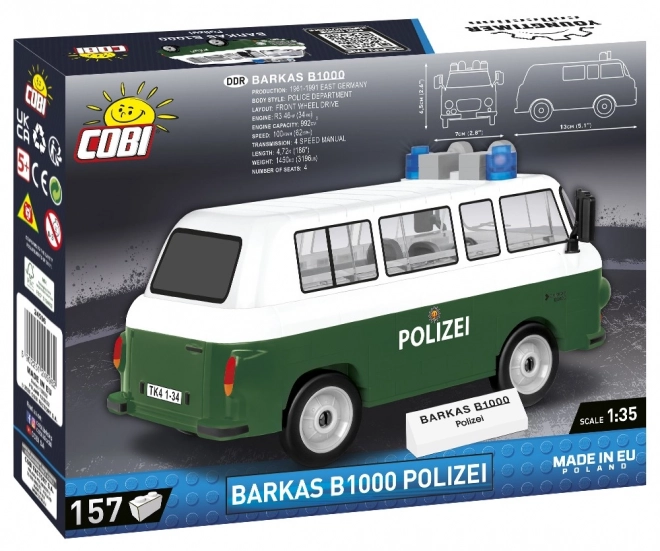 Stavebné kocky Barkas B1000 Polizei