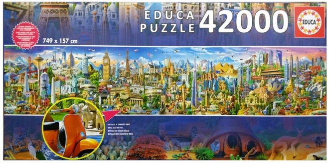 Puzzle Kolem sveta 42000 dielikov
