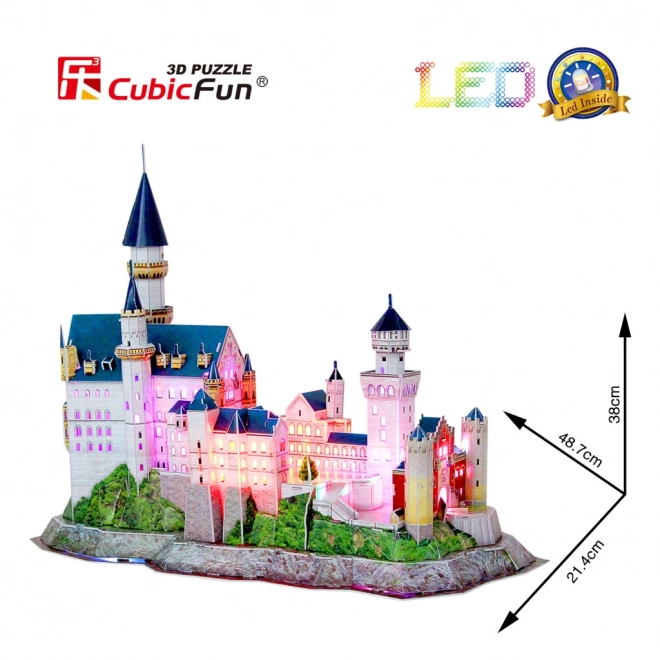 3D puzzle zámok Neuschwanstein