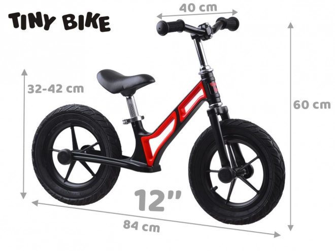 Detský odrážací bicykel Tiny Bike s gumovými kolesami 12 palcov