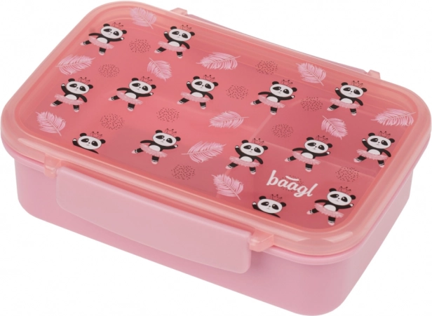 Baagl desiatový box s priehradkami Panda