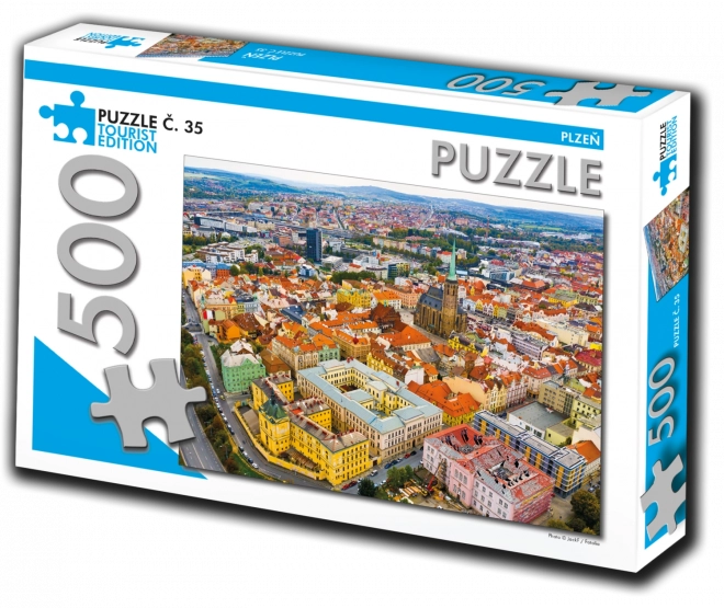 Puzzle Plzeň 500 dielikov - turistická edícia
