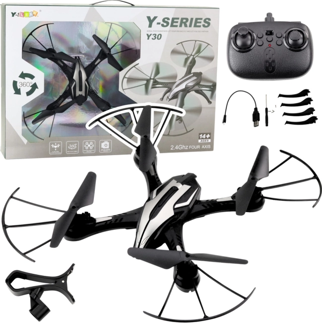 Dron Y30 s LED svetlami a 360° otočením