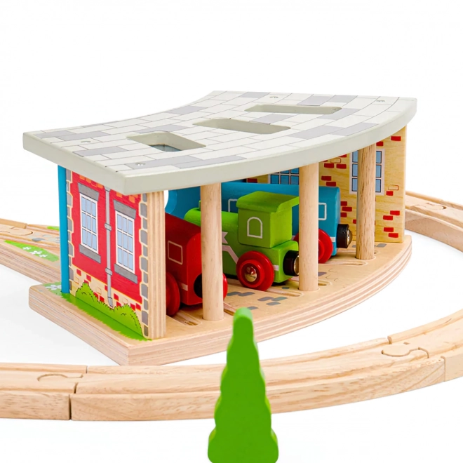 Bigjigs Rail Trojité depo