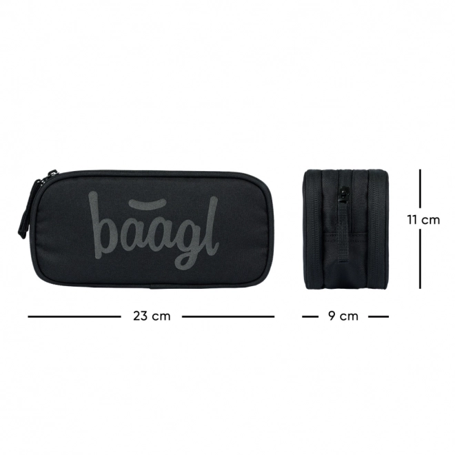 Baagl 3-dielny set batoh, peračník a vrecúško Coolmate Black