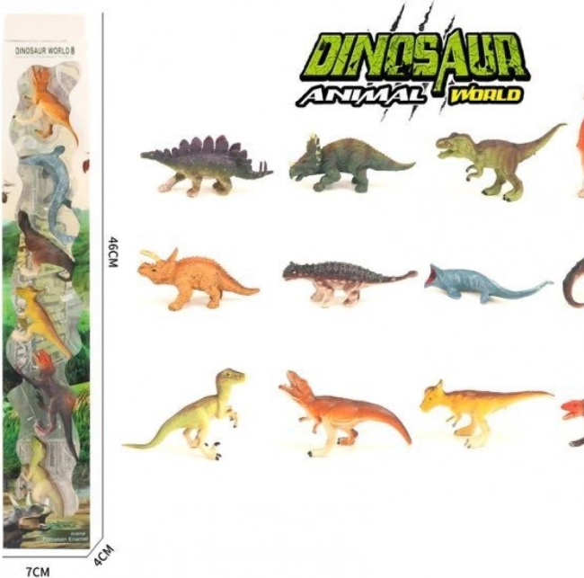 Sada 6 plastových dinosaurov v blisteri