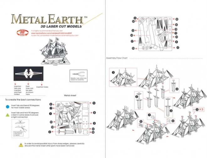 Metal Earth 3D puzzle Loď Golden Hinde