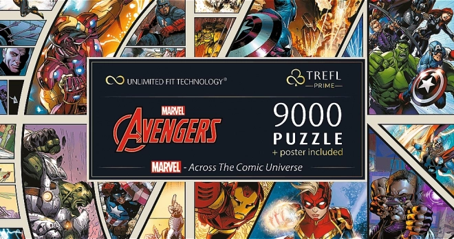 Trefl Puzzle Marvel Avengers: Naprieč komiksovým vesmírom 9000 dielikov