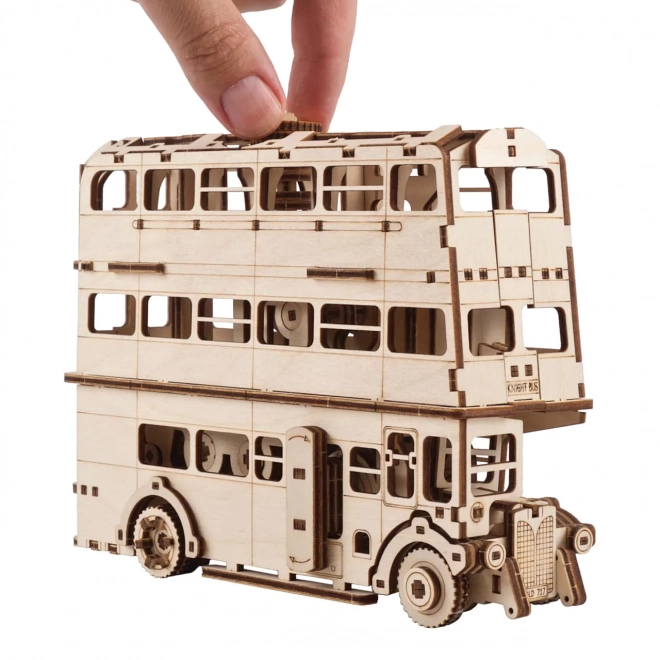 Ugears 3D drevené mechanické puzzle Harry Potter Rytierový autobus