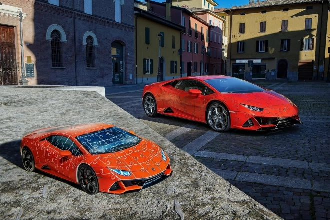 Lamborghini Huracán Evo oranžové puzzle