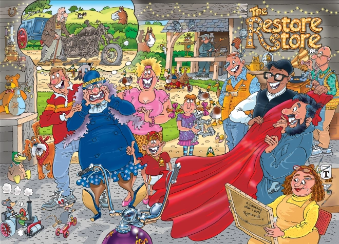 Puzzle WASGIJ 41: Rekonštrukcia obchodu 1000 dielikov