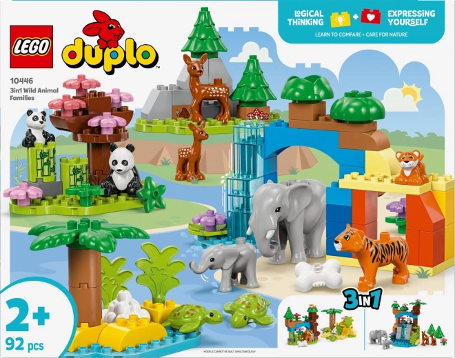 Rodiny divokých zvierat LEGO DUPLO 3 v 1