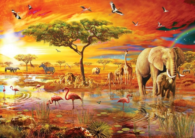 Safari v Afrike Puzzle 3000 dielikov