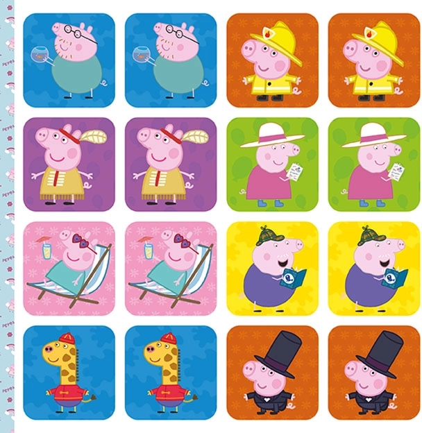Pexeso v zošite Prasiatko Peppa