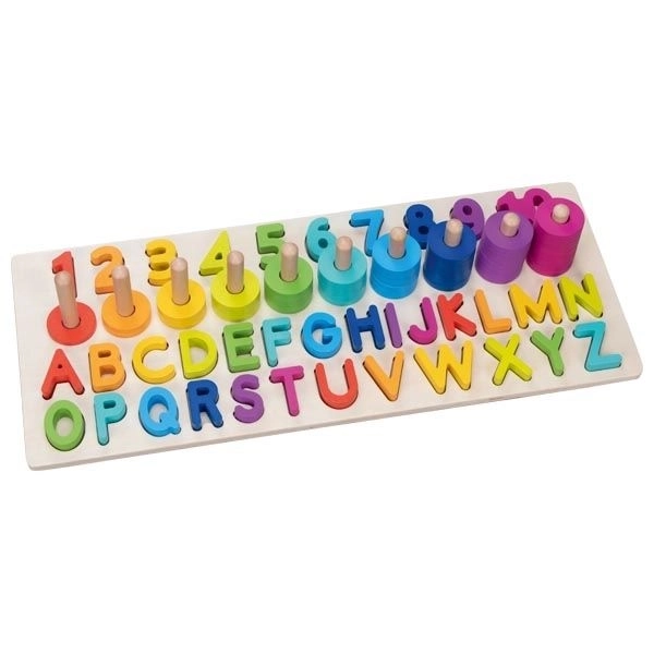 Puzzle alfanumerické Montessori